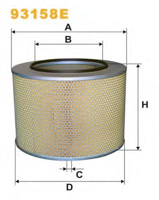 WIX FILTERS 93158e -  Воздушный фильтр